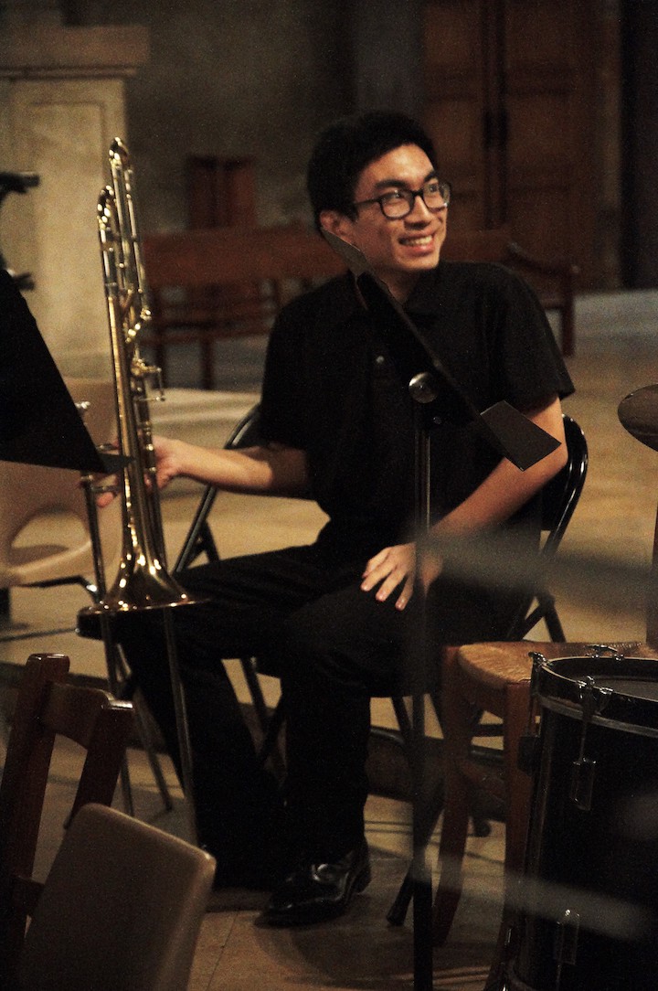 A picture of me with a trombone